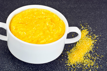 Polenta, Corn Porridge  Diet Food