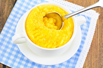 Polenta, Corn Porridge  Diet Food
