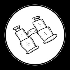 Simple doodle of a pair of binoculars