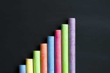 Chalkboard paint sticks for writing