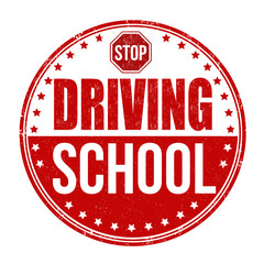 Driving school stamp