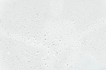 Water drops isolated on white background - obrazy, fototapety, plakaty