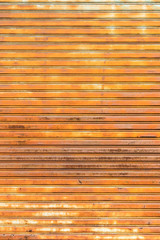 Garage door with rusty.