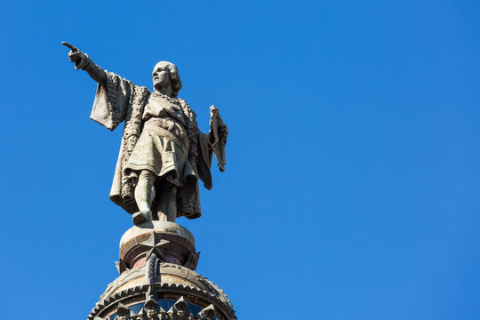 Statue of Christopher Columbus in Barcelona