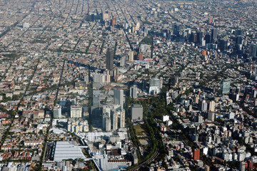Aerial view of Mexico City. - 103218581