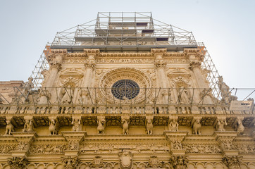 Church of the Holy Cross, facade. Lecce, Italy