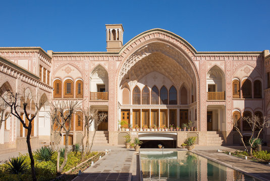 Khan-e Ameriha historic house in Kashan, Iran