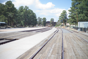 Fototapeta na wymiar train rail