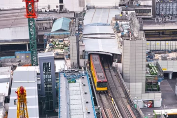 Photo sur Plexiglas Gare 渋谷駅東口の工事現場
