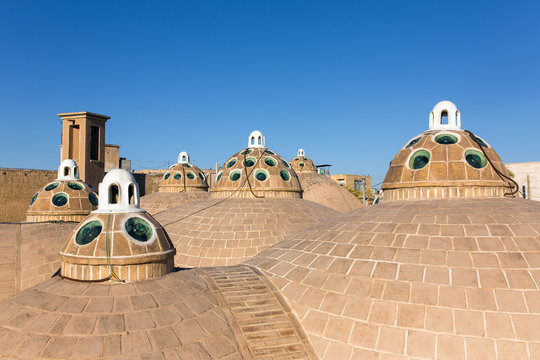 Roof of Sultan Mir Ahmed Hammam (bathhouse) , Kashan , Iran