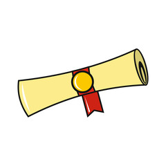 Certificate icon isolated on a white background