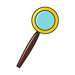 Magnifier icon isolated on a white background