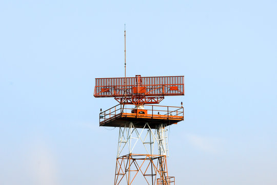 the radar building structure at the airport