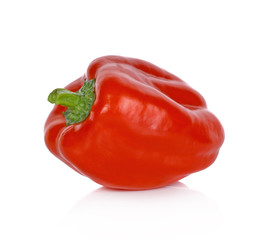 red bell pepper isolated on white background