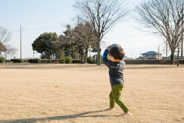 サッカーボールと男の子