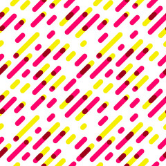 Seamless Pattern Overlap Diagonal Graphic Stripes with Round Cor