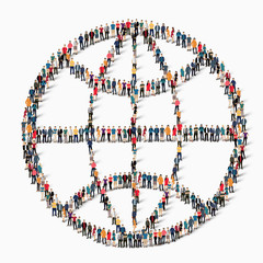 group  people  shape globe
