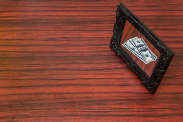 Money shortage concept