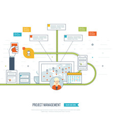 Concept for business analysis, consulting, strategy planning, project management
