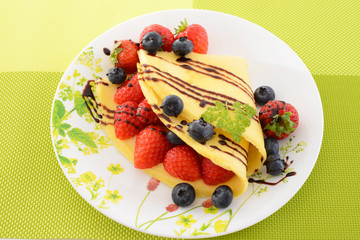 おいしそうなクレープ