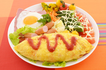 おいしそうなオムライス