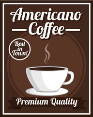 Americano Coffee Poster