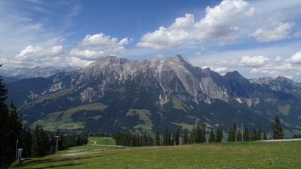 Fototapeta na wymiar View from Asitzhoehe, Leogang, Salzburg, Austria