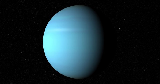 A smooth, gentle entry into orbit around Uranus. Reverse clip for a departure shot. Data: JPL/USGS Astrogeology.