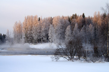 Rapids on the Shuya River in Karelia, Russia