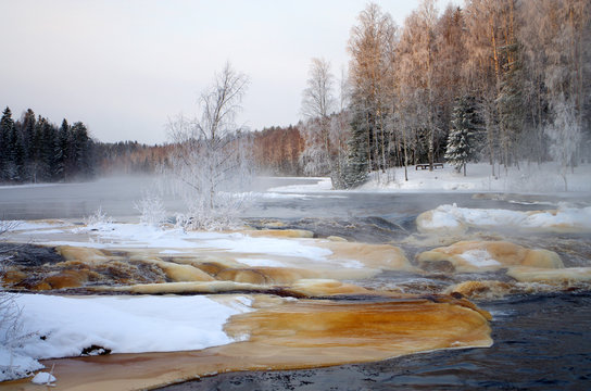 Rapids on the Shuya River in Karelia, Russia