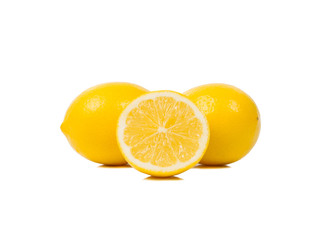 Bright yellow juicy lemons.