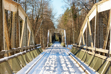 Iron railway bridge
