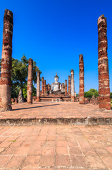 Sukhothai historical park in Sukhothai province of Thailand where has declared as a World Heritage Site by UNESCO