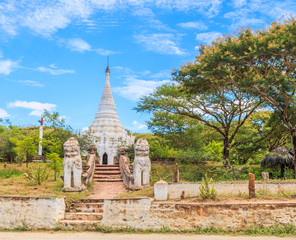 Ancient pagodas in Bagan of Myanmar. Bagan was the capital of the Kingdom of Pagan during 9th to 13th centuries.