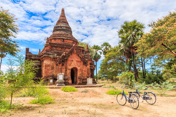 Ancient pagodas in Bagan of Myanmar. Bagan was the capital of the Kingdom of Pagan during 9th to...