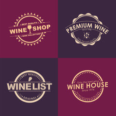 Logo Design for wine shops, cafes, restaurants