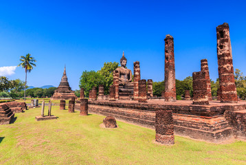 Sukhothai historical park in Sukhothai province of Thailand where has declared as a World Heritage Site by UNESCO