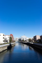 Obraz premium 平久川 汐見橋より