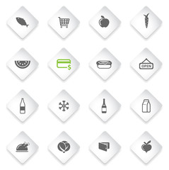 Grocery simply icons