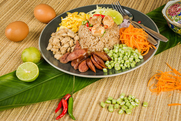 fry rice with the shrimp paste, Thai food