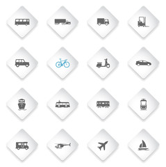 Transportation simply icons
