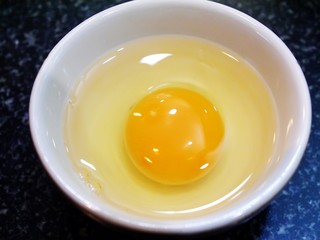 fresh egg in bowl