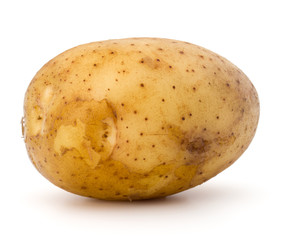new potato tuber isolated on white background cutout