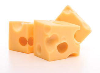 cheese isolated on white background cutout