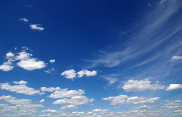 background of blue sky