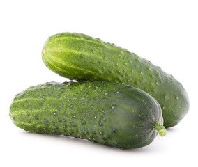 Cucumber vegetable  isolated on white background cutout