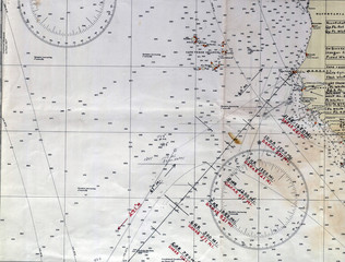 Nautical vintage map