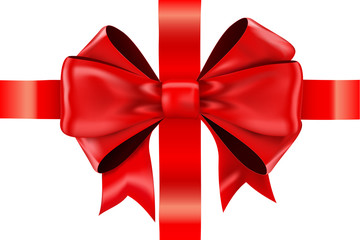 Red ribbon and bow.