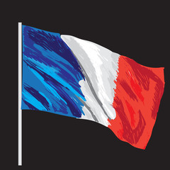 france vector flag isolated