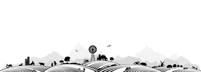 Bauernhof in den Bergen © SimpLine